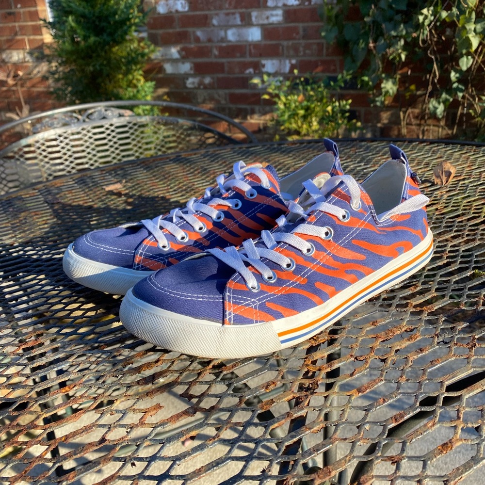 Auburn Football Orange and Blue Skicks Brand Sneakers